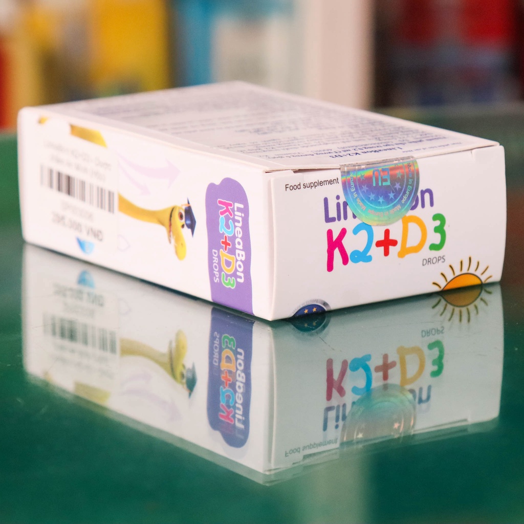 {Nhận quà} LineaBon K2+D3 - Hỗ trợ giúp hấp thu Canxi, giảm vặn mình, quấy khóc đêm ở trẻ nhỏ (10ml)