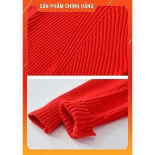 Áo len tăm cổ 3 phân bé gái