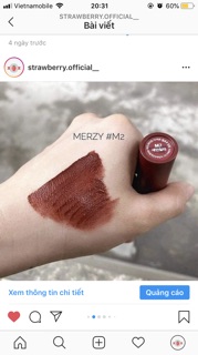 SON MERZY M2- JANE CHILI- ĐỎ NÂU ĐẤT