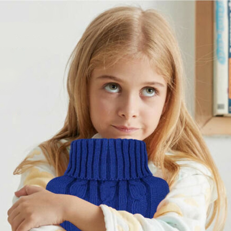Crazyi Soft Knitted Cover Case for Winter Warm 2L Hot Water Bottle Warmer
