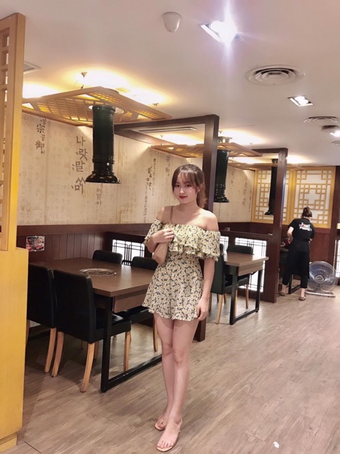 (Ảnh thật ) J0308 jum hoa trễ vai 2 tầng. | BigBuy360 - bigbuy360.vn