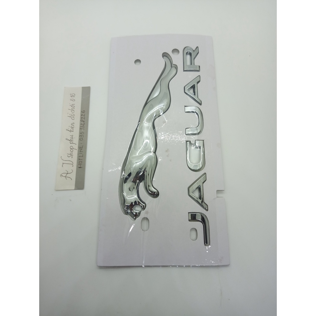 Miếng Dán logovà chữ JAGUAR Bằng ABS Trang Trí Xe Hơi