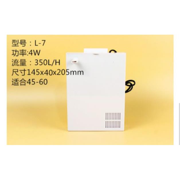 Lọc hộp mini có ngăn chứa vật liệu lọc - Lọc treo bể cá