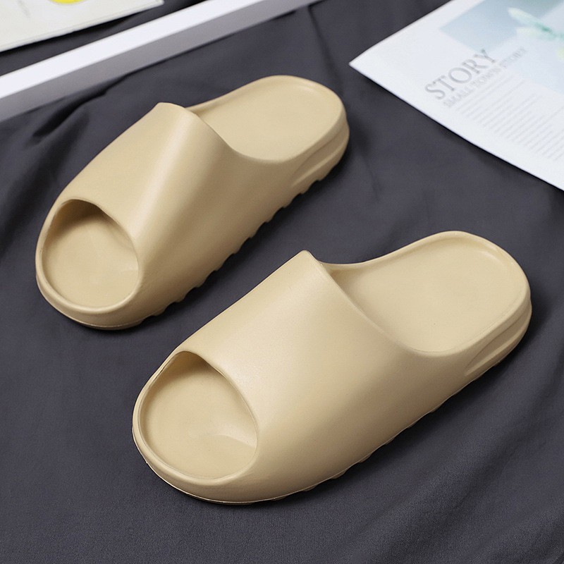 Summer Big Thick Bottomed Lovers' One Line Slippers Fashionable Beach Sandals