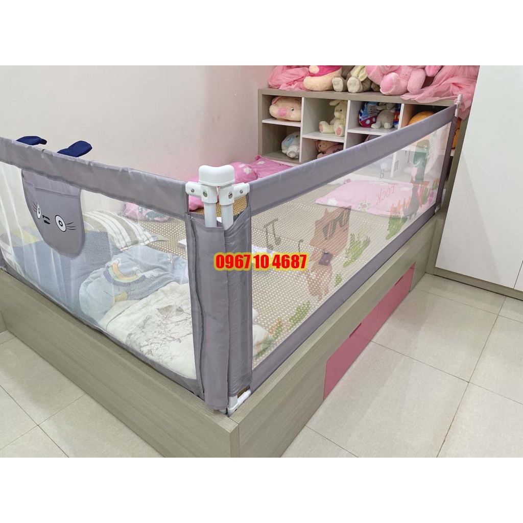 Thanh chắn giường V-BABY KHỦNG LONG 2022 - Chặn giường cho bé dạng trượt cao tối đa 90cm
