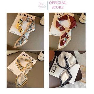 Khăn quàng cổ lụa cao cấp tur.ban chữ H bản kích thước 15x75cm Xiaomimi P.286.08