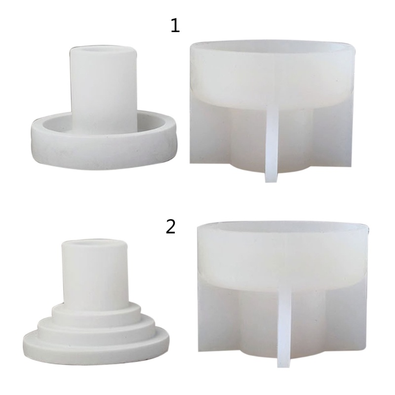 Khuôn Silicone Làm Đế Nến Hình Trụ DIY