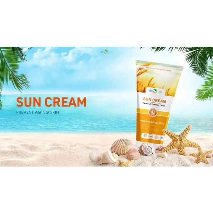 Kem Chống Nắng BIOCOS 80g SPF50 PA+++ Cho Da Khô Da Dầu Mụn Nhạy Cảm