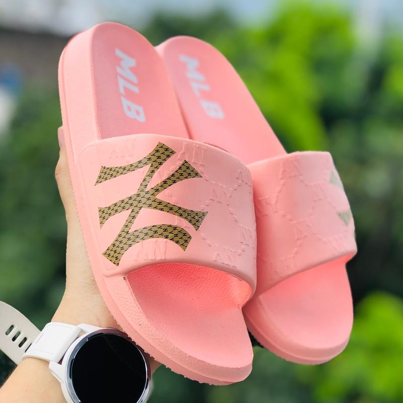 Dép unisex 𝐌𝐋𝐁 ❤️FREESHIP + Hộp❤️ dép đúc mlb monogram ny bóng chày quai ngang thể thao nam nữ in nổi NY, đủ màu