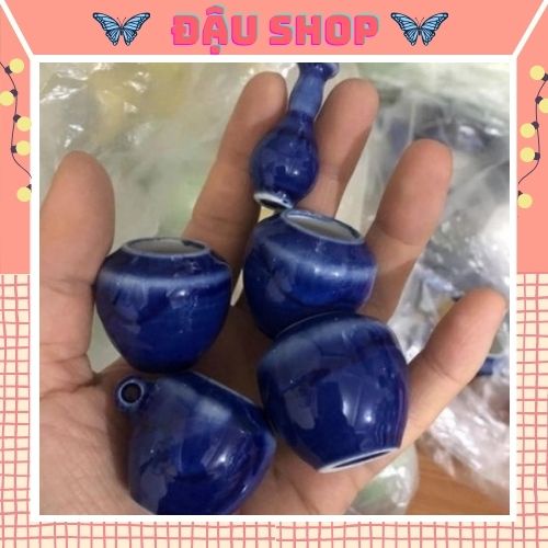 Cóng màu chim khuyên chất liệu sứ cao cấp gắn tai tàu đủ các màu để lựa chọn đủ bộ 5 món