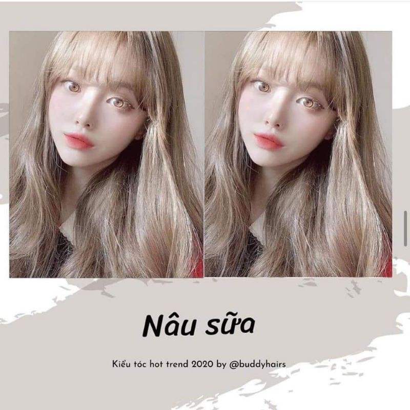 combo nhuộm nâu sữa kèm oxi trợ nhuộm và găng tay | BigBuy360 - bigbuy360.vn