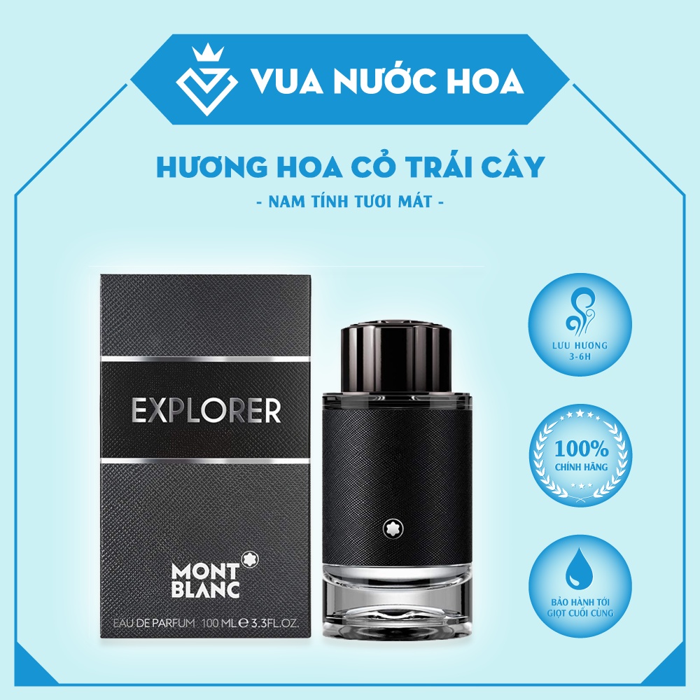 Nước Hoa Nam Montblanc Explorer EDP - Nam tính, Tự tin, Cuốn hút