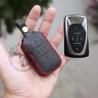 Bao da chìa khoá Vinfast E34, VF8, xe điện VF E34, VF 8 handmade da thật 003