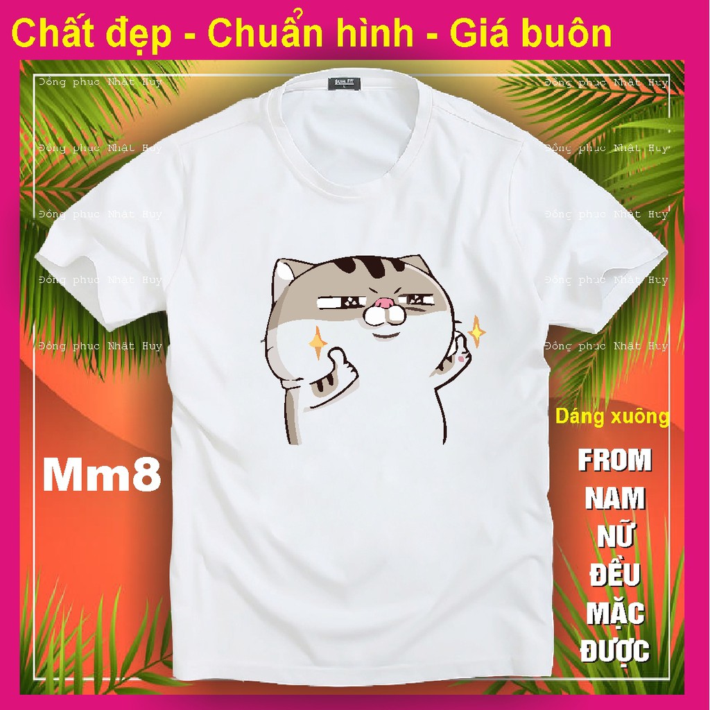 (Min,sịn,thơm) áo phông mèo cat ami bụng bự MM8,chất đẹp.bao đổi trả, biểu cảm, kute,meomeo,THUN