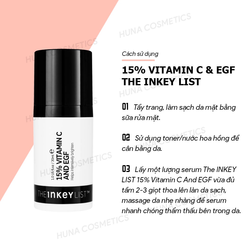 [BILL SEPHORA] SERUM TRẮNG SÁNG DA 15% VITAMIN C AND EGF THE INKEY LIST