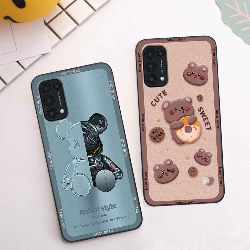 Ốp Oppo Reno5 4G / Reno5 5G / Reno 5 bear brick, gấu đáng yêu, dễ thương