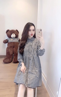 Đầm baby doll caro 💞💞💞gb