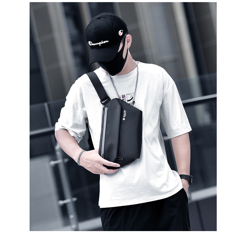 Túi đeo chéo nam  chất liệu Oxford chống thấm nước, đựng ipad, thiết kế nhiều ngăn tiện dụng – T02 Fortune Mouse
