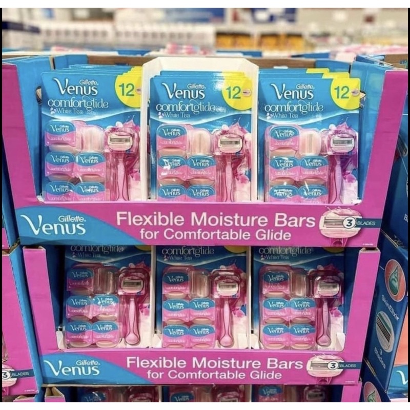 BỘ DAO CẠO 3 LƯỠI VENUS GILLETTE COMFORTGLIDE WHITE TEA - Dao cạo lông cho nữ Venus ANVISHOP - 1 chiếc