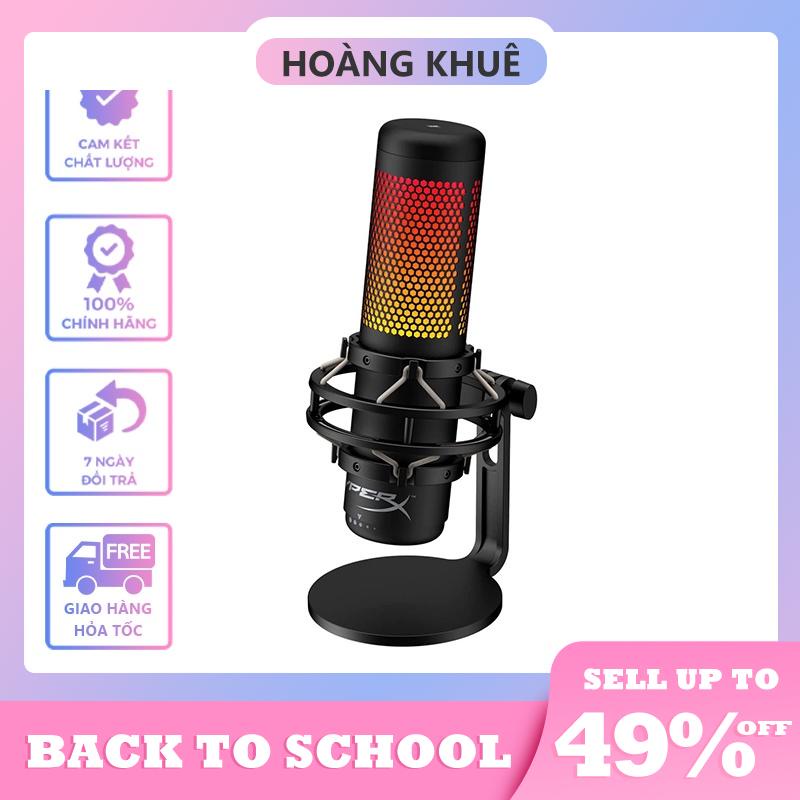 Micro thu âm livestream HyperX QuadCast S - Micro USB (Đen) - Led RGB