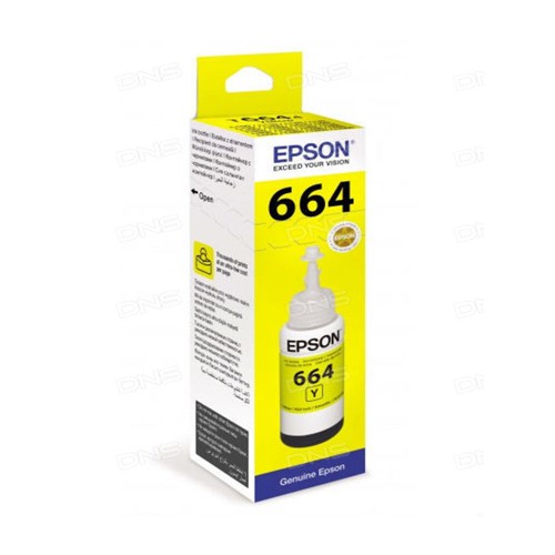 Mực in epson T664 màu vàng dùng máy Epson L100/L200/L300/L350/L360/L365/L385