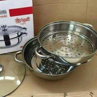 Nồi hấp 2 tầng cỡ 28cm