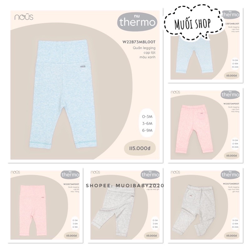 Quần Nỉ / legging  Nous Mẫu NOUS