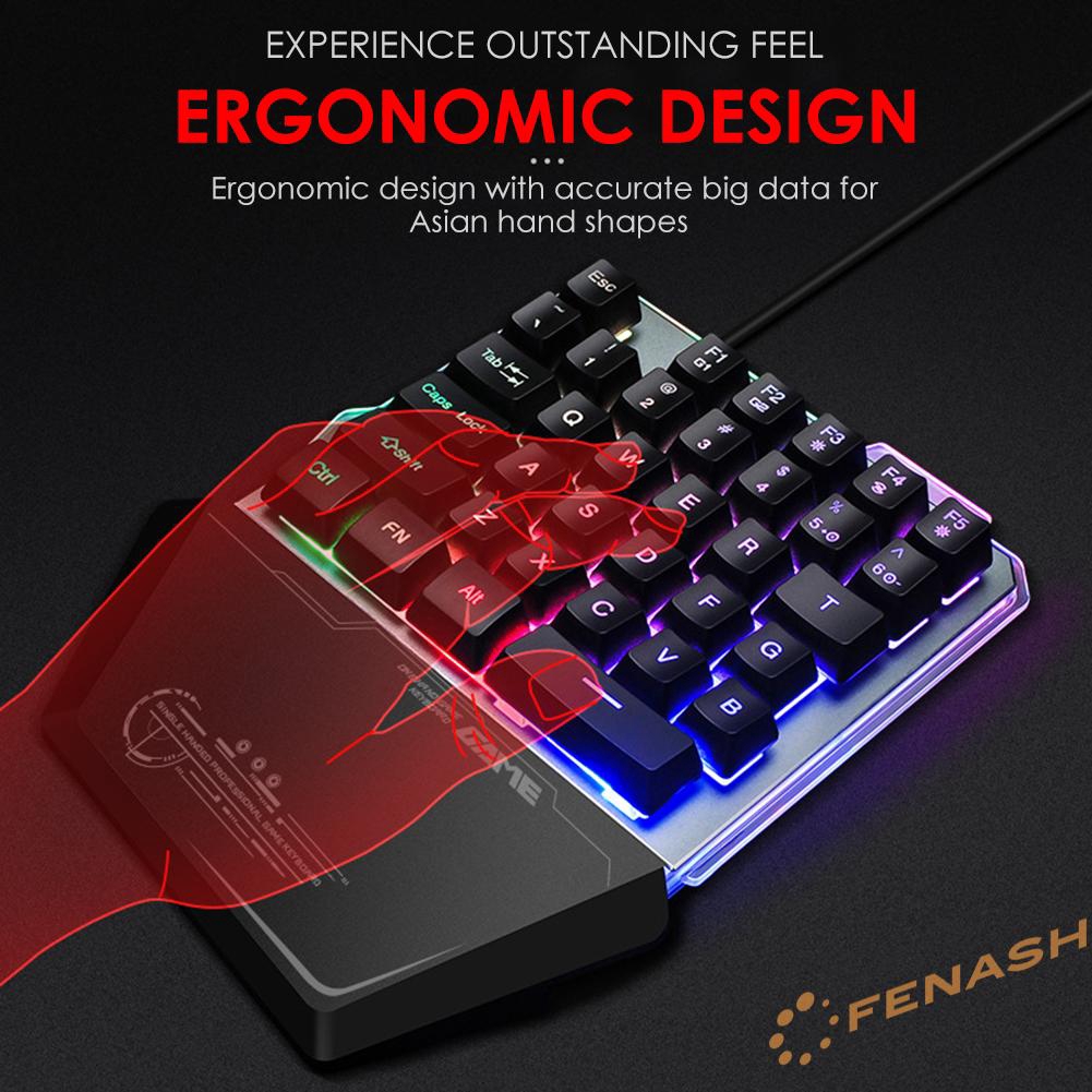 Bàn Phím Cơ Gaming Fe G40 35 Phím Có Dây