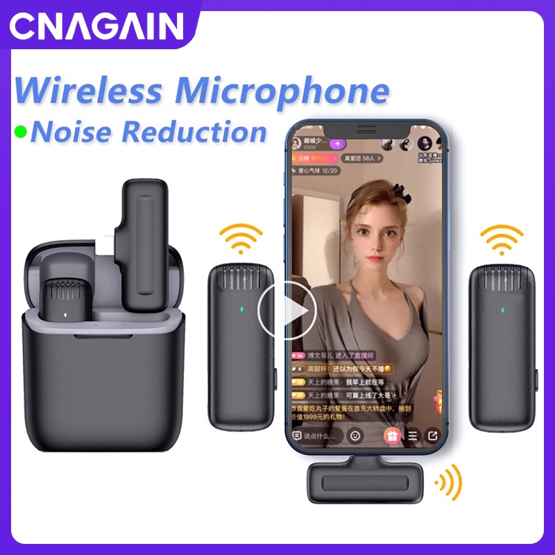 Micro Không Dây 2.4G Kèm Hộp Sạc Cho iPhone Android