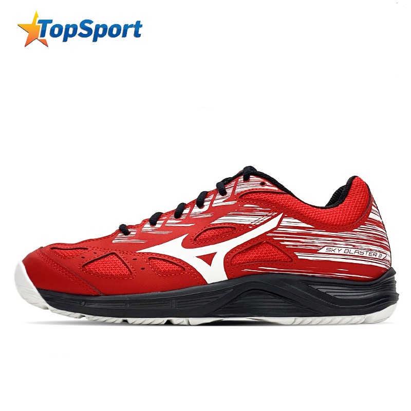 Giày Mizuno cầu lông dành cho nam và nữ SKY BLASTER 2 71GA204563 mẫu mới màu đỏ