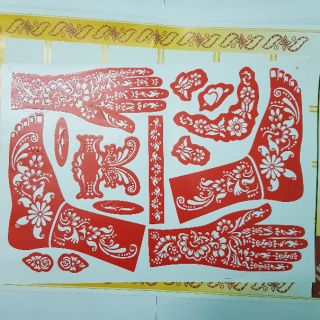 Set Khuôn vẽ Henna
