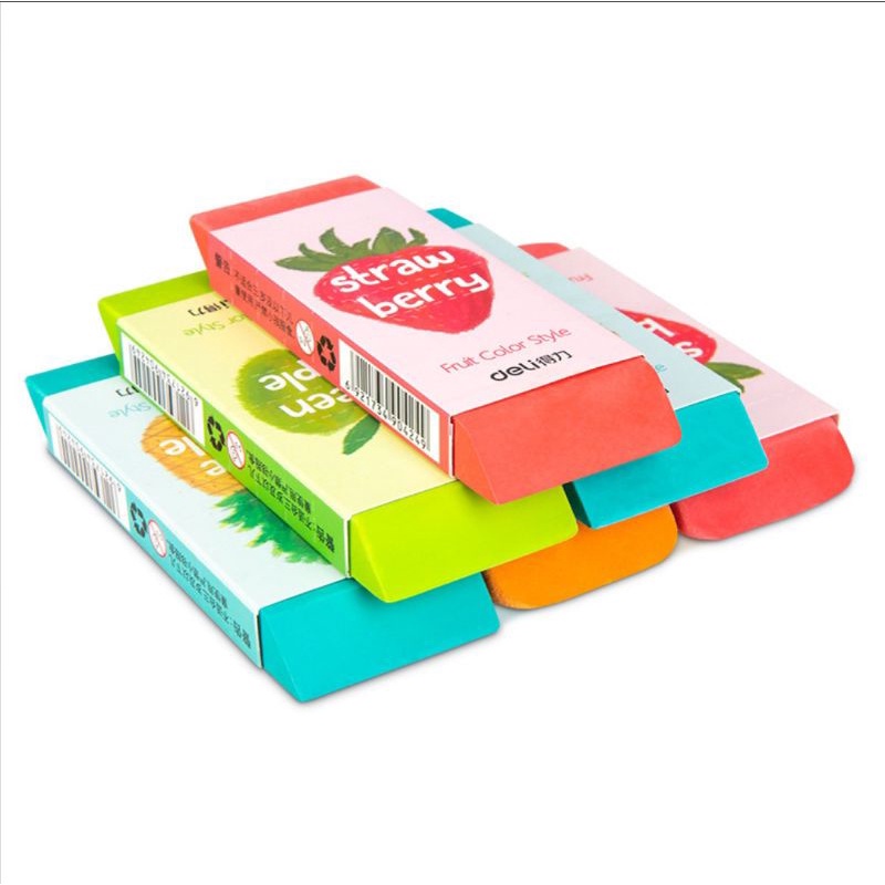 Gôm tẩy cỡ lớn hình trái cây - Tẩy gôm siêu to khổng lồ nhiều màu dùng lâu dài ShopMaeum610