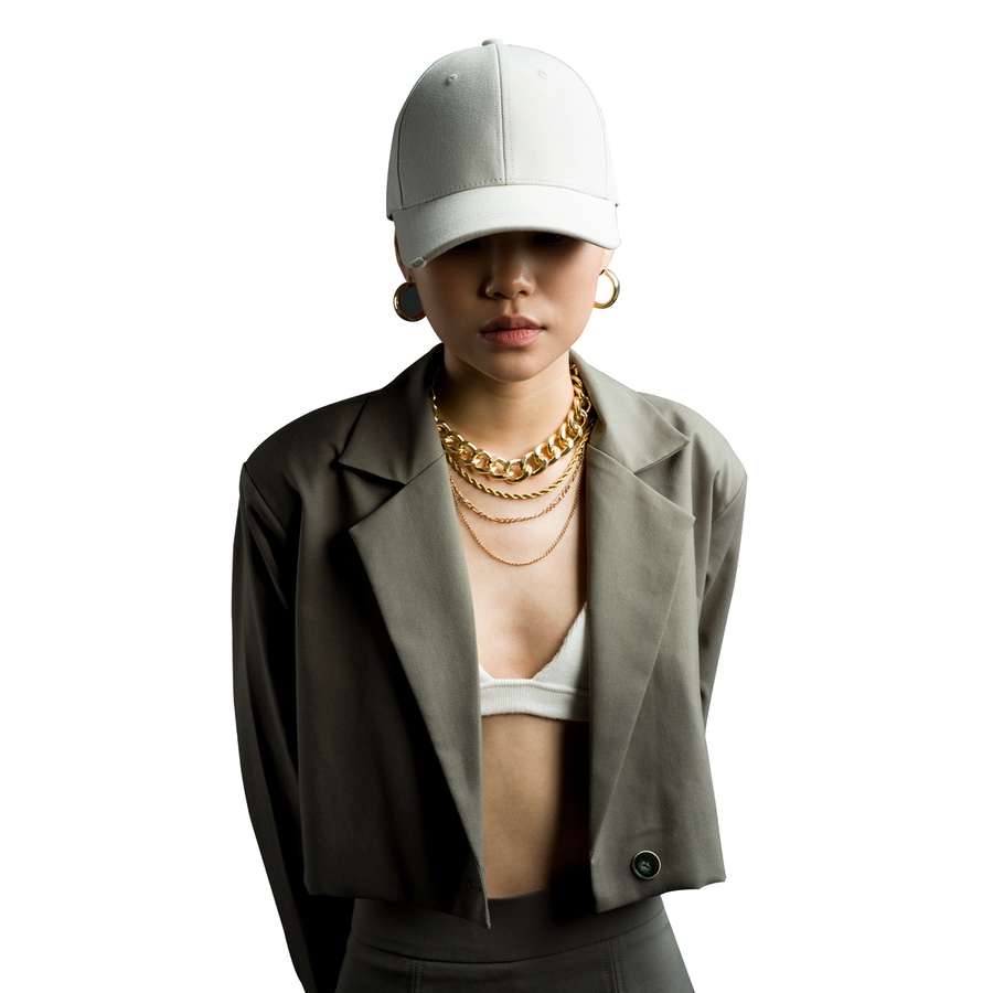 Là min - Áo Moss Green Cropped Blazer