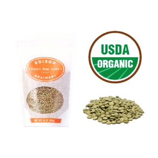 Đậu lăng xanh hiệu Edison hữu cơ [ chia nhỏ 100g ] 🌱