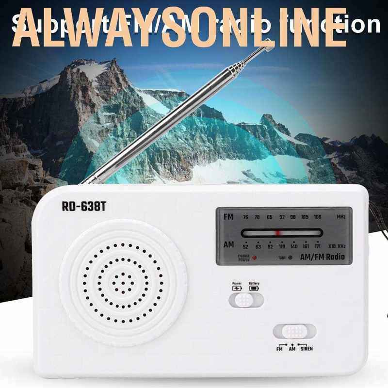 Radio Tức Thì Alwaysonline Rd-638T Sử Dụng Năng Lượng Mặt Trời