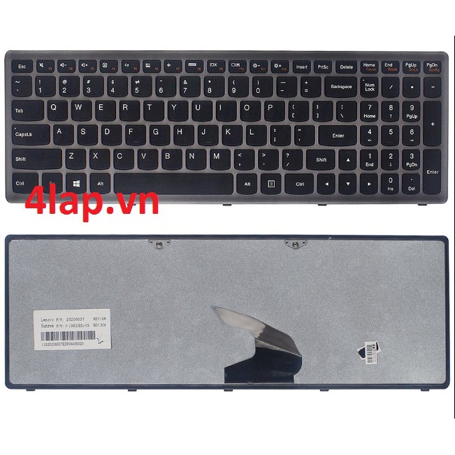 Thay Bàn phím laptop Lenovo Ideapad U510 Z500 Z500A Z500G P500 P500A Hàng Zin Chính Hãng