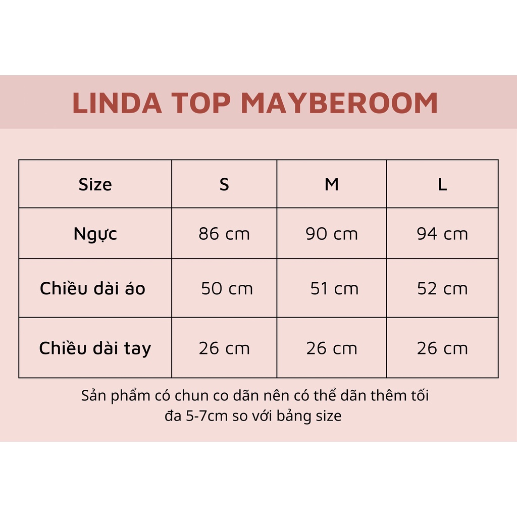 Áo sơ mi kẻ thiết kế bo chun Linda Mayberoom