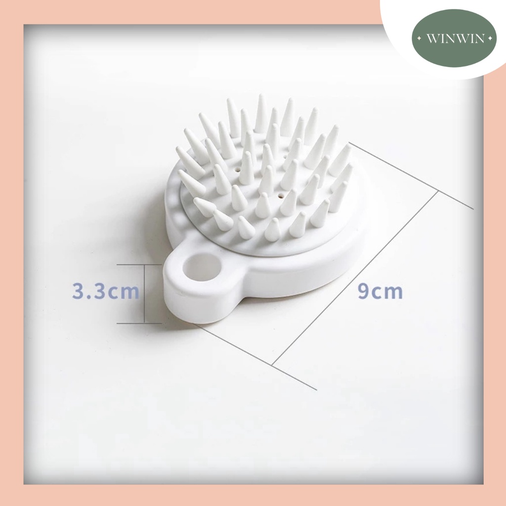 Lược gội đầu Muji xuất Nhật mát xa đầu giảm stress, làm sạch da đầu, kích thích mọc tóc Winwin