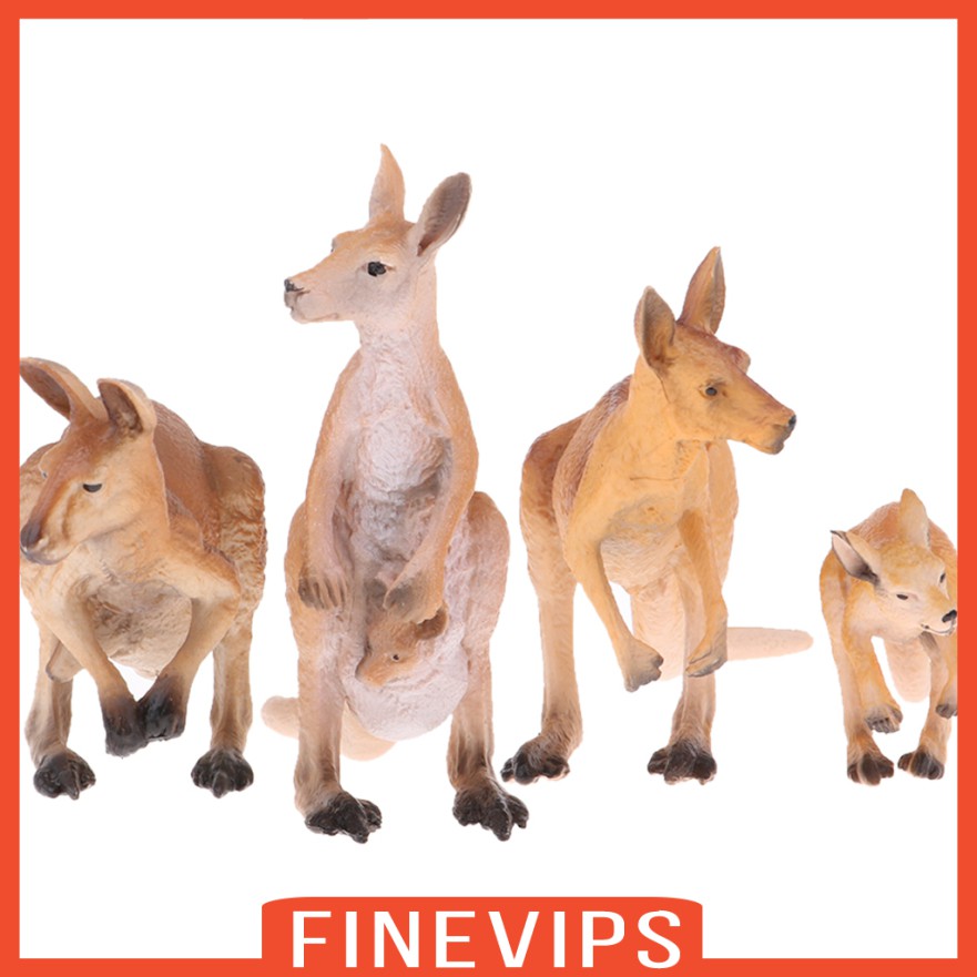 Set 4 Mô Hình Đồ Chơi Nhân Vật Kangaroo