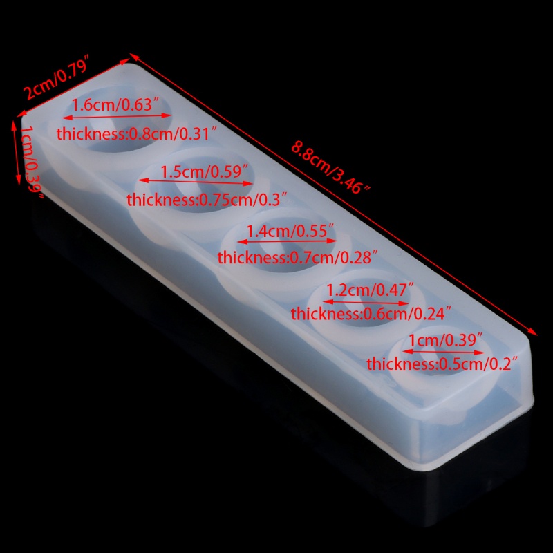 Khuôn Silicon Hình Tròn Làm Mặt Vòng cổ Thủ Công
