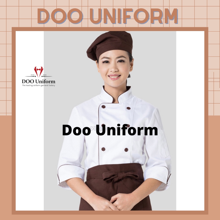 [DOO UNIFORM] Quần áo đầu bếp chất vải cao cấp