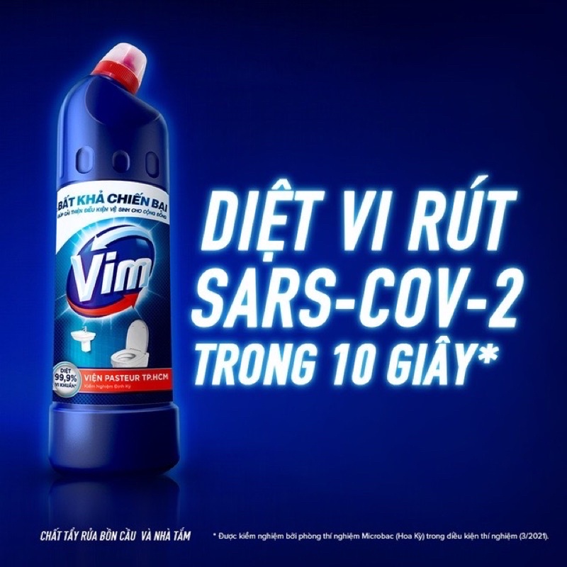 Chất Tẩy Rửa Bồn Cầu Vim 880ML Diệt Khuẩn