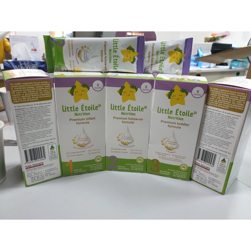 Sữa Thanh Little Étolie Số 1- Số 2 - Số 3 Hàng nội địa Úc