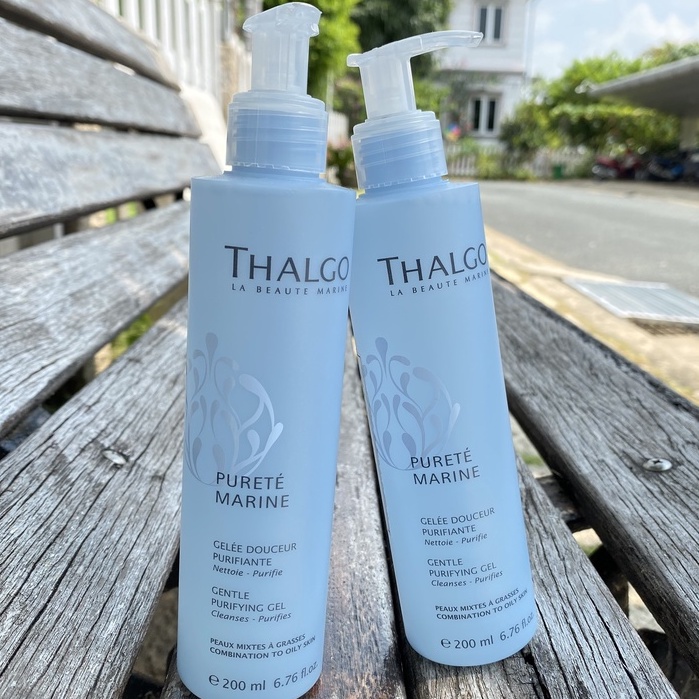 Tem cty - Gel rửa mặt và tẩy trang Thalgo Gentle Purifying Gel 200ml Dành cho da dầu và da hỗn hợp