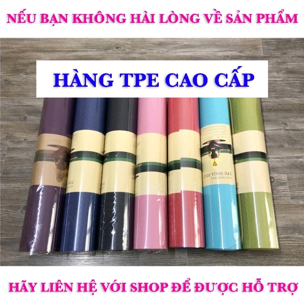 [XẢ LỖ]THẢM TẬP YOGA TPE CAO CẤP DÀY  8MM, THÍCH HỢP TẬP GYM MẪU MỚI 2021