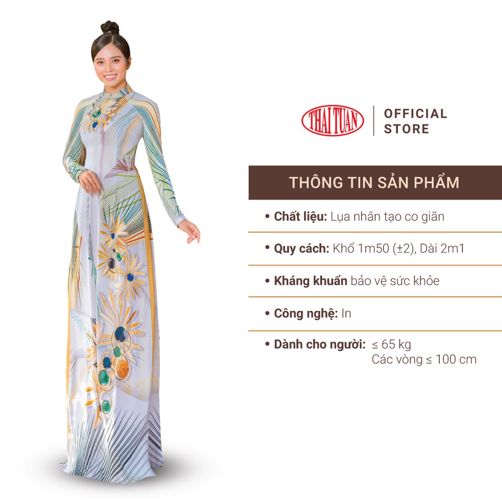 Vải Áo Dài Nữ Thái Tuấn Hoa Văn In ASBR533004DQS