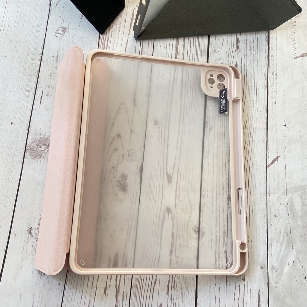 Bao da DUX DUCIS iPad Pro 11/ 12.9 inch   - Có Khay Bút - Xám