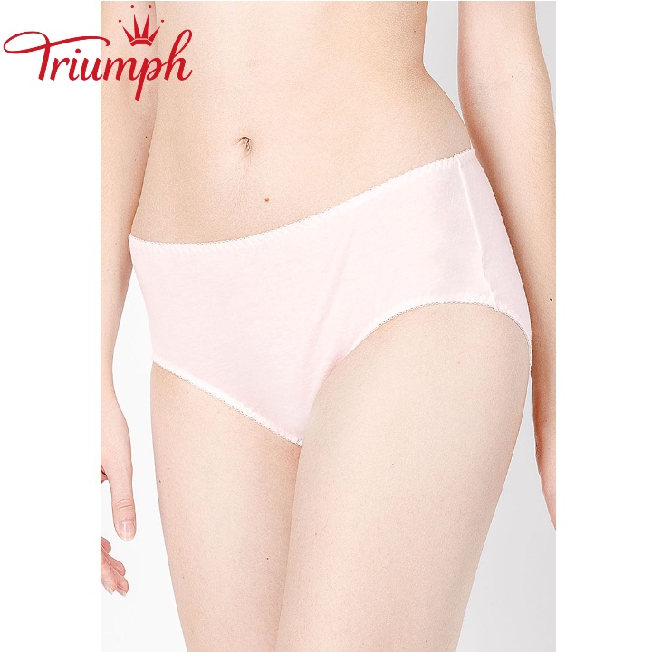 Quần lót nữ Triumph 10 midi cotton lưng vừa nhiều màu