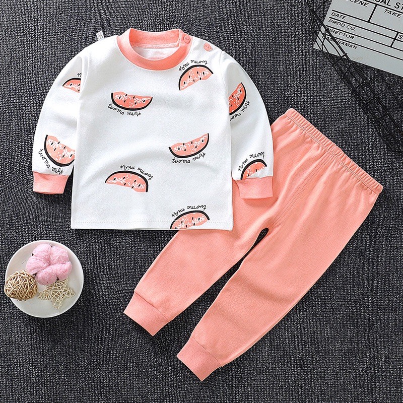 [ XẢ HÀNG] SET Đồ Bộ Thu Đông cho bé cạp cao cotton len ấm áp dày dặn, hàng quảng châu cap cấp