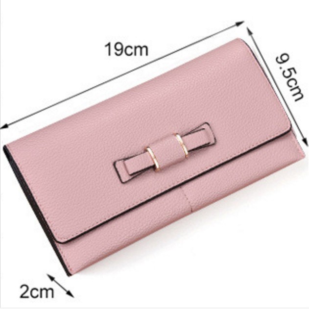 VÍ NỮ CẦM TAY THỜI TRANG BH 12 (NƠ) | BigBuy360 - bigbuy360.vn